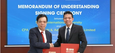 COOPERATION SIGNING CEREMONY (MOU) BETWEEN CPA A CHAU AUDIT & ADVISORY LIMITED COMPANY AND SAIGON INTERNATIONAL UNIVERSITY